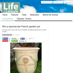 Win a spectacular French garden pot