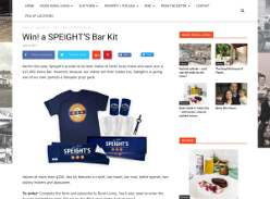 Win a SPEIGHT'S Bar Kit