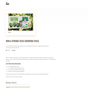 Win a Spring Vege Growing Pack