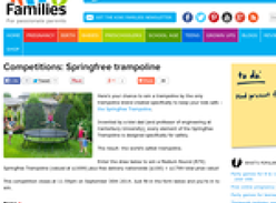 Win a Springfree trampoline