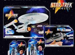 Win a Star Trek Enterprise Ship, Classic Phaser and 2 Figures