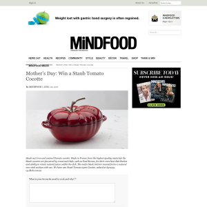 Win a Staub Tomato Cocotte