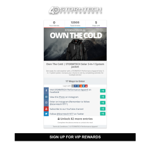 Win a STORMTECH Solar 3-In-1 System Jacket