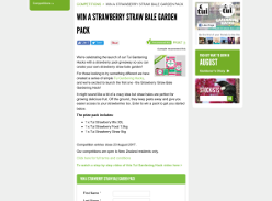 Win a strawberry straw bale garden pack
