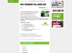 Win a strawberry wall garden pack