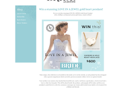 Win a stunning LOVE IN A JEWEL gold heart pendant