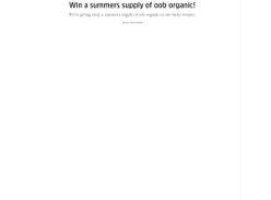 Win a summers supply of oob organic