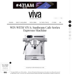 Win a Sunbeam Cafe Series Espresso Machine plus Multi-Capsule Handle
