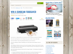 Win a Sunbeam FoodSaver