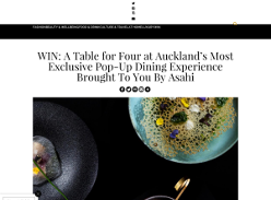 Win A Table for Four at Auckland’s Most Exclusive Pop-Up Dining Experience