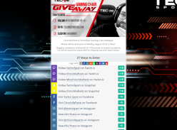 Win a TechniSport Gaming Chair