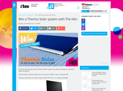 Win a Thermo Solar system with The Hits
