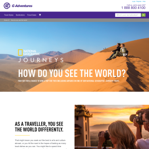 Win a Trip for two on one of the National geographic Journey Tours