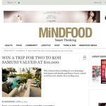 Win a Trip for Two To Koh Samui Valued at $10,000