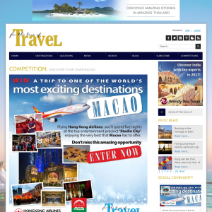 Win a trip for two to Macao