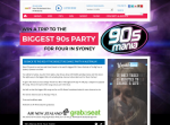 Win a Trip to 90s Mania Party