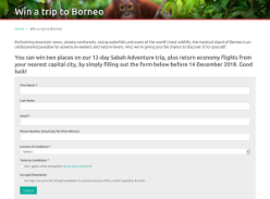 Win a trip to Borneo