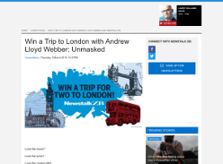 Win a Trip to London with Andrew Lloyd Webber: Unmasked