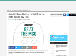 Win a trip to see be at the MCG for the 2019 Boxing Day Test