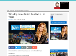 Win a trip to see Celine Dion Live in Las Vegas