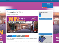 Win a trip to the set of Coronation Street