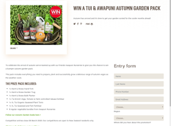 Win a Tui and Awapuni Autumn Garden Pack