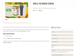 Win a Tui Worm Tower