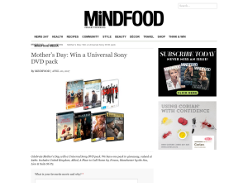 Win a Universal Sony DVD pack