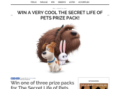 Win a very cool The Secret Life of Pets prize pack