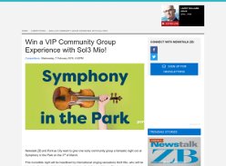 Win a VIP Community Group Experience with Sol3 Mio