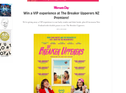 Win a VIP experience at The Breaker Upperers NZ Premiere