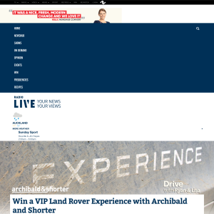 Win a VIP Land Rover Experience