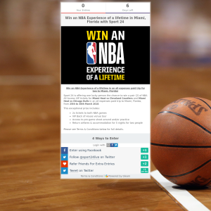 Win a VIP NBA Experience for 2 in Miami