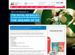 Win a VIP Package to  Royal New Zealand Ballet: ​T​he Ryman Healthcare ​S​eason of ​T​he Wizard of Oz
