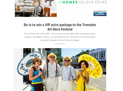 Win a VIP prize package to the Tremains Art Deco Festival