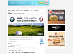 Win a VIP Trip to the BMW NZ Golf Open