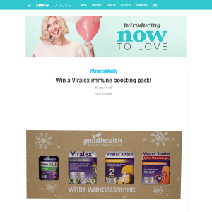 Win a Viralex immune boosting pack