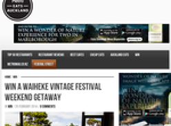 Win a Waiheke Vintage Festival weekend getaway