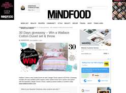 Win a Wallace Cotton Duvet set and cottage throw
