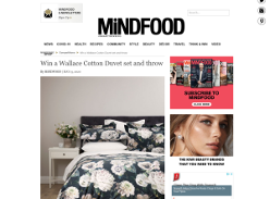 Win a Wallace Cotton Duvet set and throw