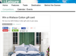 Win a Wallace Cotton gift card