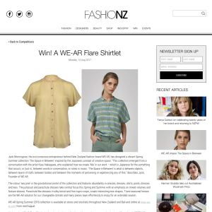 Win! A WE-AR Flare Shirtlet