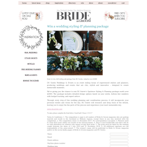 Win a wedding styling & planning package