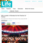 Win a week in Wanaka for the Festival of Colour