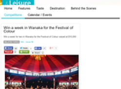 Win a week in Wanaka for the Festival of Colour
