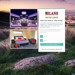 Win a Weekend for 2 in beautiful Christchurch staying at Milano Motor Lodge and playing at the Christchurch Casino