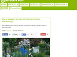 Win a weekend for two with Nelmac Garden Marlborough