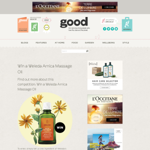 Win a Weleda Arnica Massage Oil