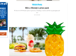 Win a Wendy's prize pack
