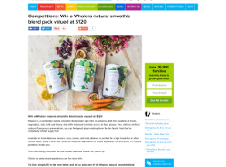 Win a Whaiora natural smoothie blend pack